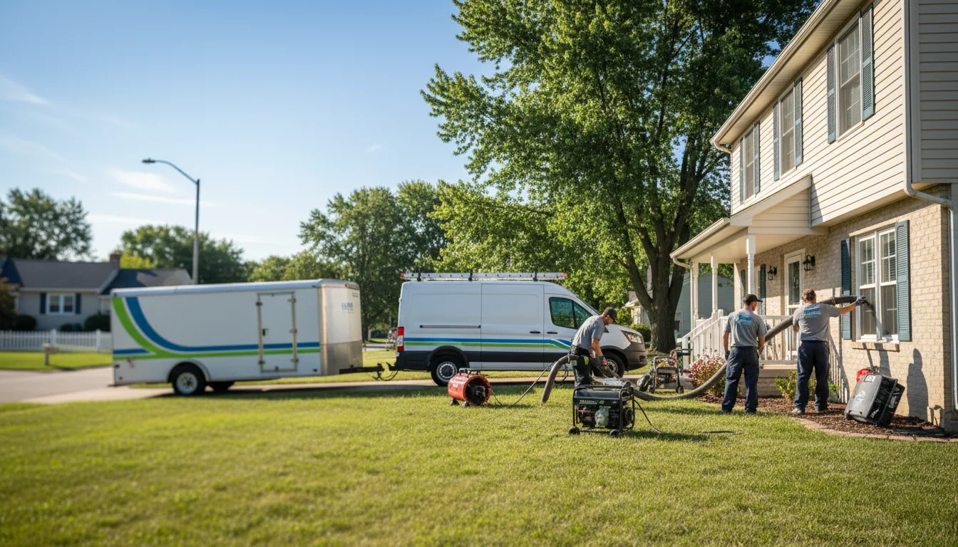 Flooded Basement Restoration And Cleanup With Repair in Hospers, IA near me